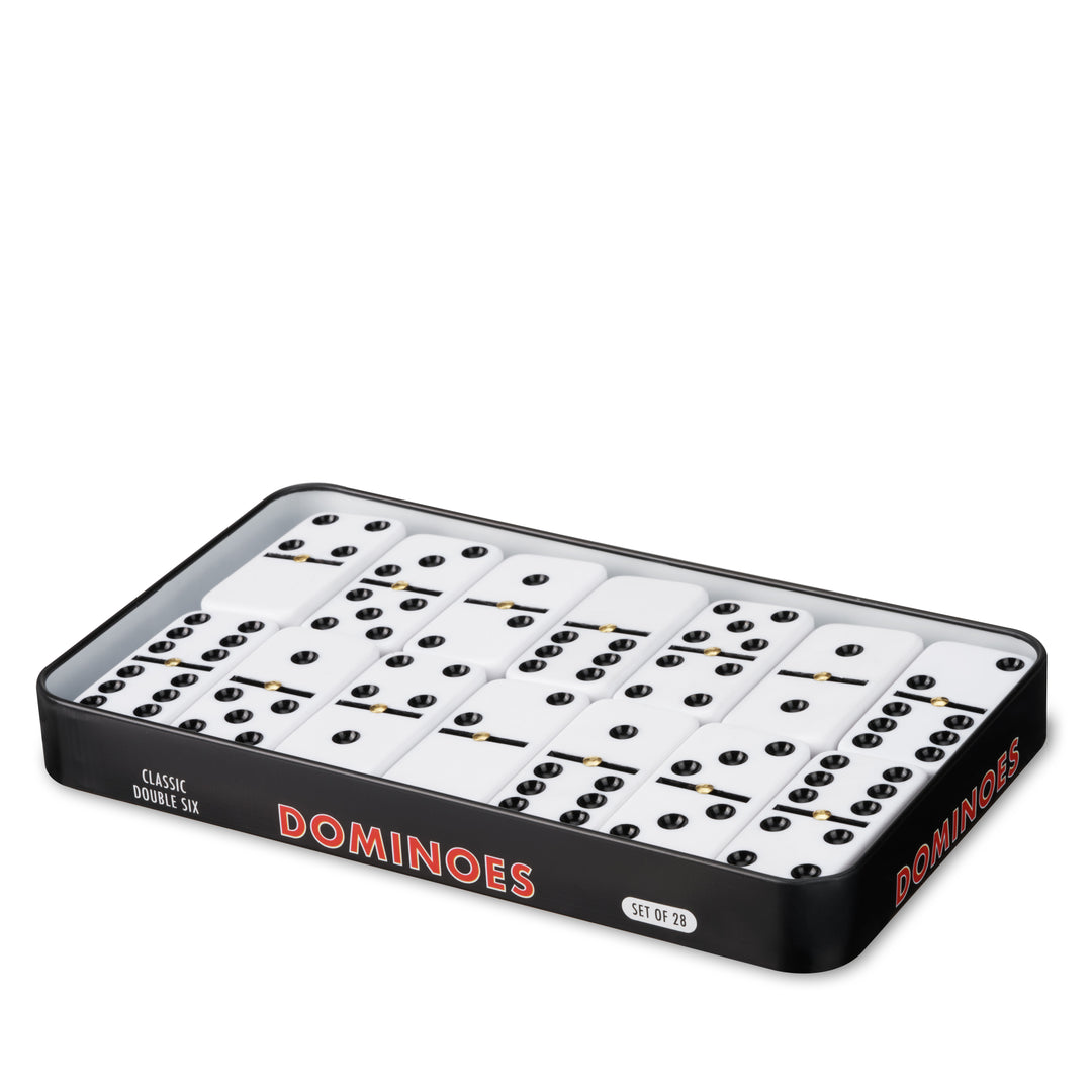 Dominoes Set in Tin