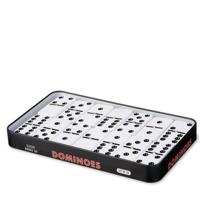 Dominoes Set in Tin