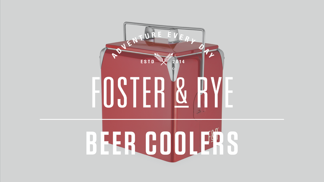 Vintage Metal Cooler in Red