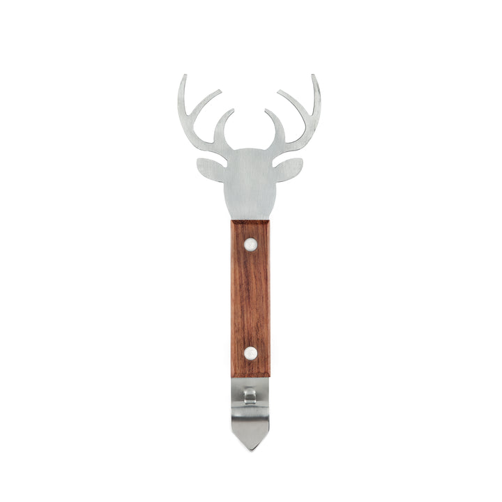 Stag Acacia Wood Bottle Opener