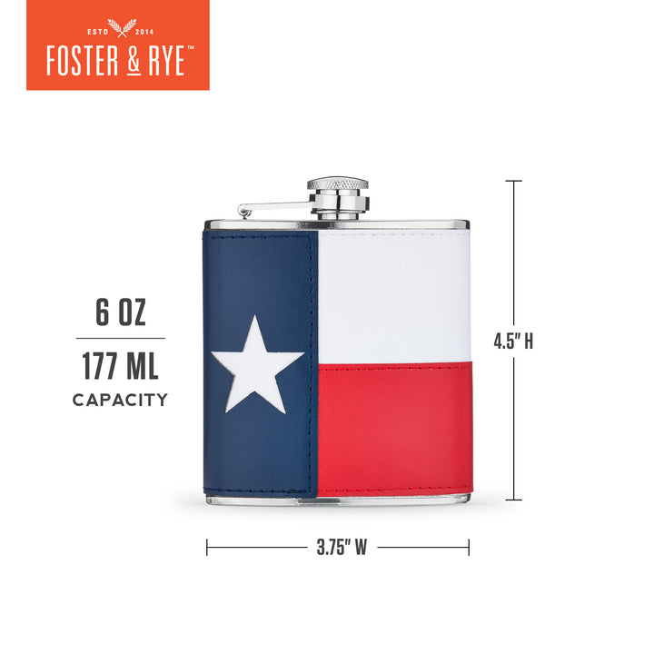 Texas Flag Flask